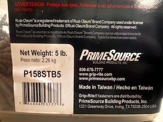 5 LB 1-5/8" x 8 EXTERIOR SCREWS